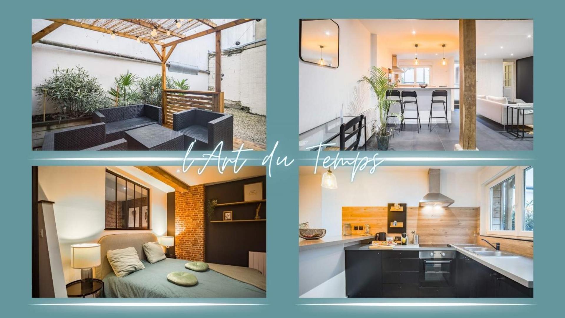 Apartament L'Art Du Temps - Terrasse -1 Min Hypercentre Troyes Zewnętrze zdjęcie